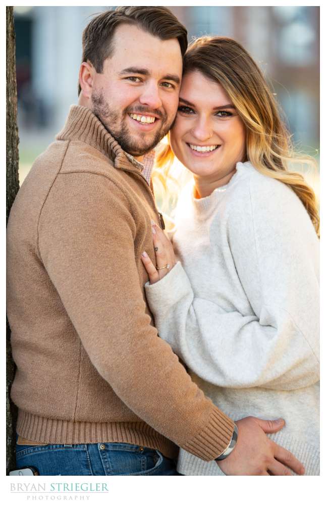 happy engagement photos